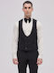 Men's Vest Slim Fit Black