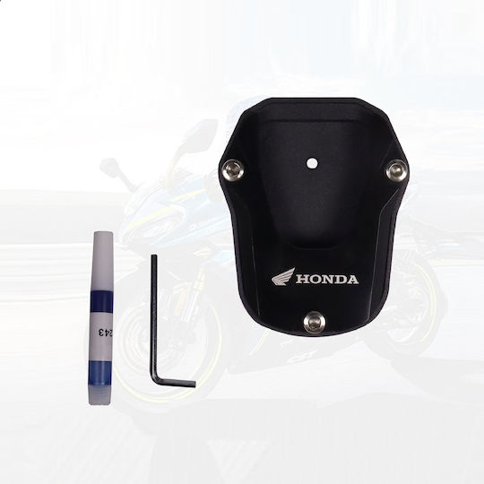 Bază laterală din aluminiu pentru motocicletă Honda negru