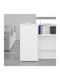 Living Room Display Cabinet Made of Particle Board White 50x45x103.5cm