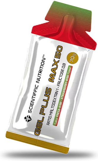 Scientiffic Nutrition Gel Plus Max 50 Special Food Supplement 70gr Strawberry Kiwi