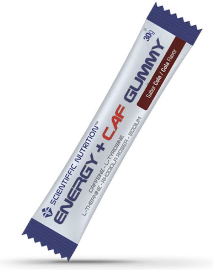 Scientiffic Nutrition Energy + Caf Gummy Ειδικό Συμπλήρωμα Διατροφής 30gr Cola