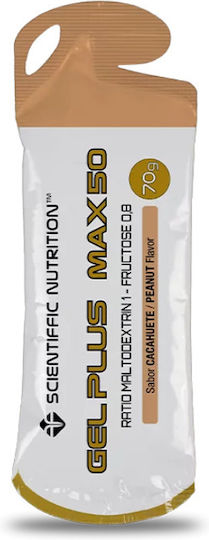 Scientiffic Nutrition Gel Plus Max 50 Ειδικό Συμπλήρωμα Διατροφής 70gr Peanut
