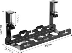 Büro Kabelorganisator Schwarz 40cm