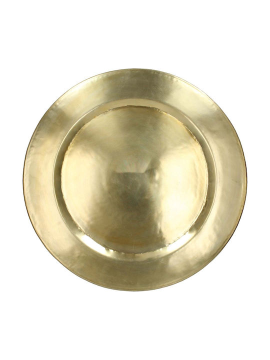 JK Home Decoration Διακοσμητική Πιατέλα Χρυσή 67x67εκ.