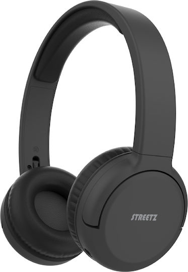 Streetz BT210-BLK Ασύρματα Bluetooth On Ear Ακουστικά με 20 ώρες Λειτουργίας Μαύρα
