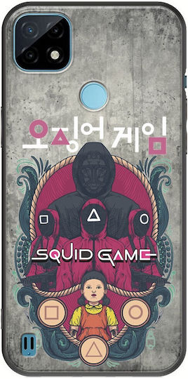 Squid Game Realme C21y Realme C25y Schwarzes TPU Schwarzes Silikon