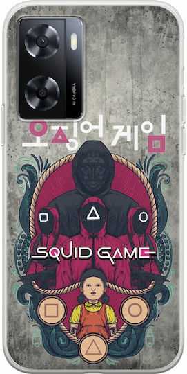 Squid Game Oppo A57 4G Flexibles TPU Transparentes Silikon