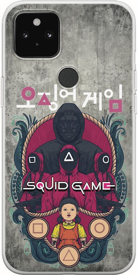 Squid Game Google Pixel 5a 5g Flexibles TPU Transparentes Silikon