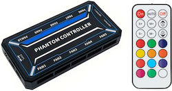 RGB fan controller PCF01-5C με ασύρματο χειριστήριο, 10 connectors RGB fan controller PCF01-5C με ασύρματο χειριστήριο, 10 connectors