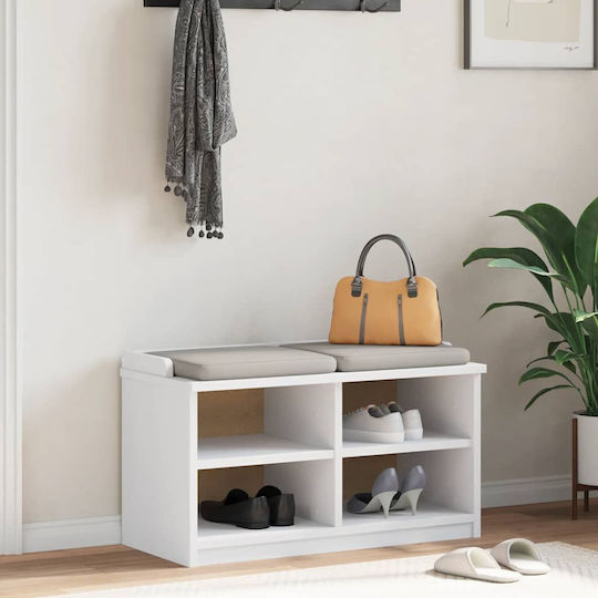 Sandens Eingangsmöbel mit Schuhschrank & Bank White 87x40x50cm
