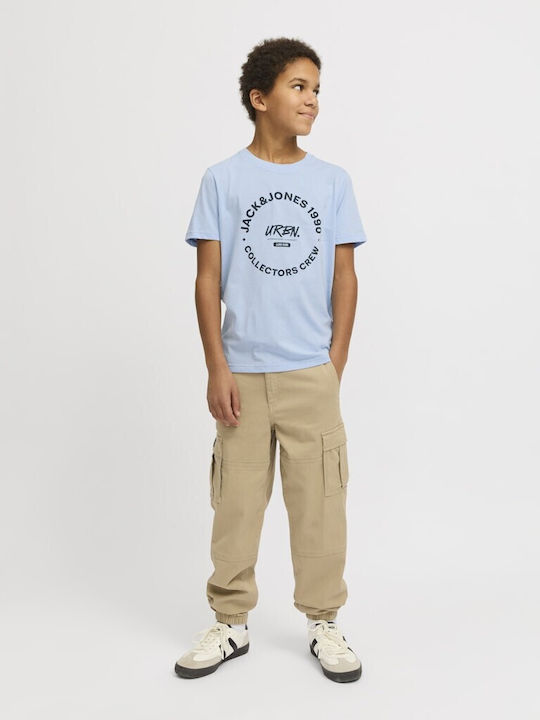 Jack & Jones Детска Блуза Къс Ръкав Светлосин