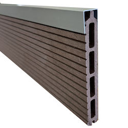 Showood Σανίδα για Δάπεδο Κήπου από Αλουμίνιο 180x2.5εκ.