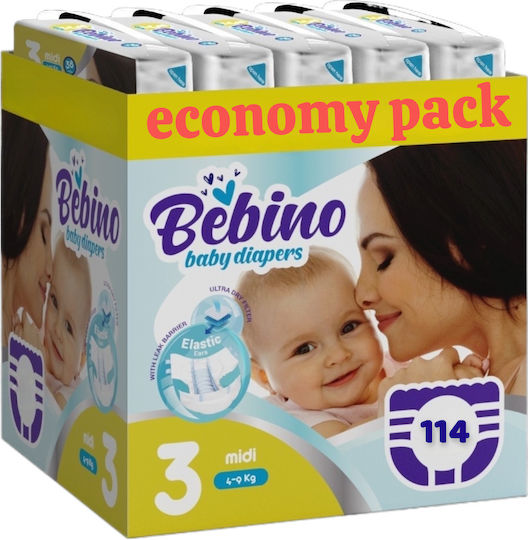 Easy Care Klebeband-Windeln Bebino Nr. 3 für 4-9kg 114cm