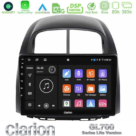 Clarion Ηχοσύστημα Αυτοκινήτου για Daihatsu Sirion Subaru Justy 2006-2012 (Bluetooth/USB/WiFi/GPS/Apple-Carplay/Android-Auto) με Οθόνη Αφής 10"