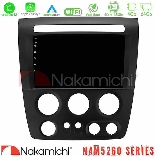 Nakamichi Auto-Audiosystem Hummer H3 2005-2009 (Bluetooth/USB/AUX/WiFi/GPS/Apple-Carplay/Android-Auto) mit Touchscreen 9"