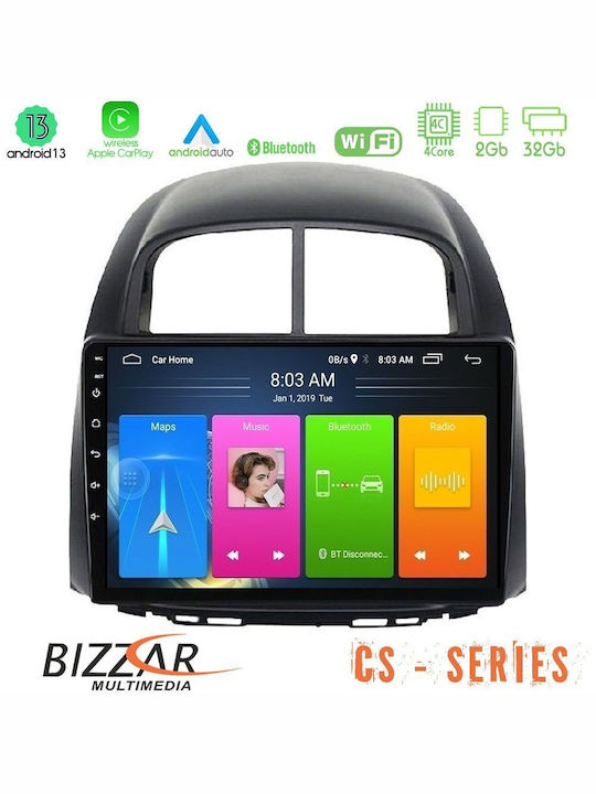 Bizzar Sistem Audio Auto pentru Daihatsu Sirion Subaru Justy 2006-2012 (Bluetooth/USB/WiFi/GPS/Apple-Carplay/Android-Auto) cu Ecran Tactil 10"