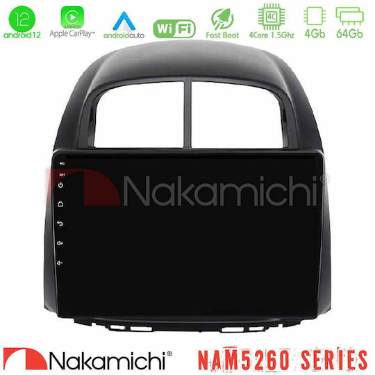 Nakamichi Car Audio System for Daihatsu Sirion Subaru Justy 2006-2012 (Bluetooth/USB/AUX/WiFi/GPS/Apple-Carplay/Android-Auto) with Touch Screen 10"