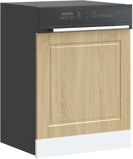 Vidaxl Панел за съдомиялна машина Porto Sonoma Oak 60x1.5x67 см