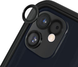 Spacecase Quickfit 2pcs Protecție Cameră Tempered Glass Black pentru iPhone 12, iPhone 12 mini, iPhone 11