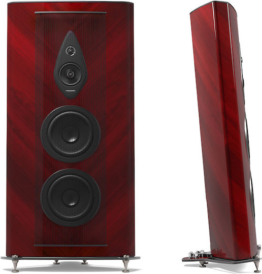 Sonus Faber Stradivari Pereche Boxe Hi-Fi pardoseală 600W Roșu / Roșu