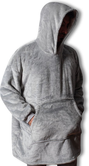 Silk Fashion Fleece Decke mit Ärmeln Graue