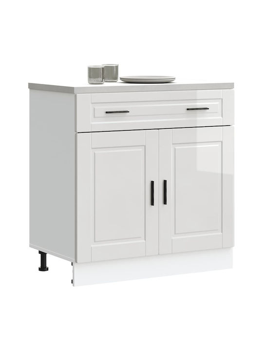 Floor Cabinet White 80x46x81.5pcs