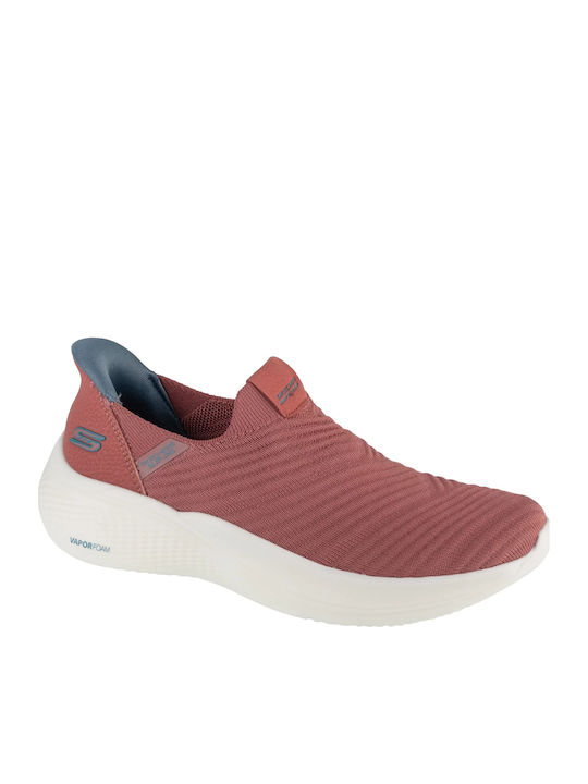Bobs Sport Infinity Daily Γυναικεία Slip-On Κόκκινα