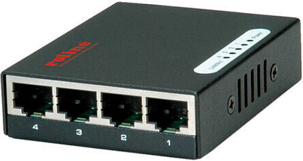 Διακόπτης Roline Διακόπτης Roline Gigabit Ethernet Μέγεθος Τσέπης 4 Θύρες 13544832 7611990195985
