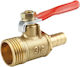 Laize Pneumatic Connector Flexible Hose Copper Ball Valve Specification External 3-barb 8mm