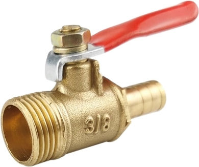 Laize Pneumatic Connector Flexible Hose Copper Ball Valve Specification External 3-barb 8mm