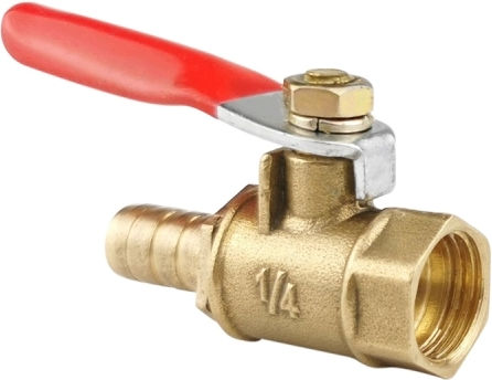 Laize Pneumatic Connector Flexible Tube Copper Ball Valve Specification Inside 2-barb 8mm