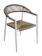 Outdoor Armchair Rattan Mady White, Natural 56x59x78cm
