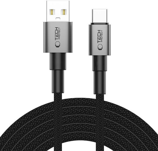 Tech-Protect Ultraboost USB 2.0 Cable USB-C male - USB-A 15W Gray 3m