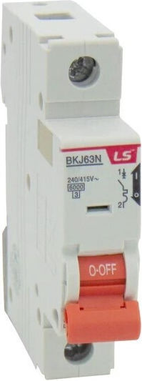 Rail Fuse 1P C 25A 6kA 240/415VAC BKJ63N LG