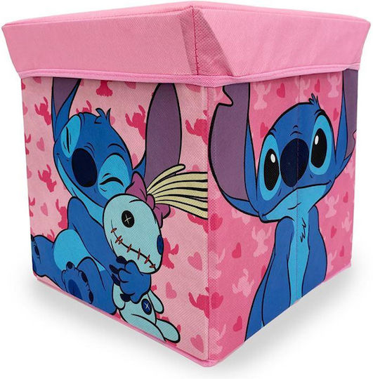 Κουτί-σκαμπό Disney Home Lilo & Stitch 13 30x30x30 Pink 100% Polyester