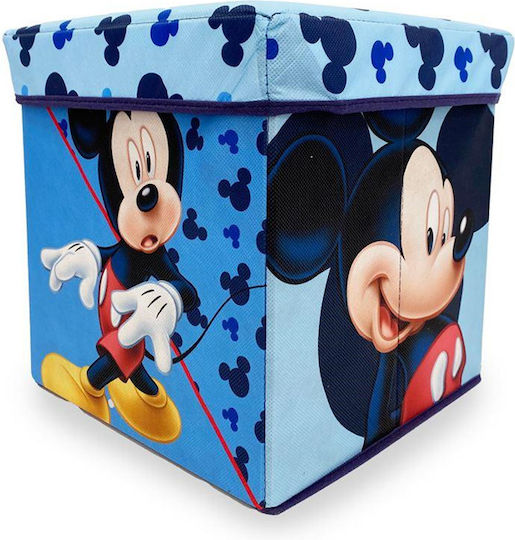 Disney Home Mickey Ottoman-Box 14 30x30x30 Himmelblau 100% Polyester
