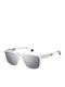Polaroid Men's Sunglasses with Transparent Plastic Frame and Gray Lens pld2161/s 900/EX