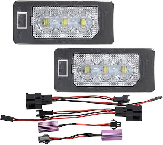 Prasco 246065 Led Φαναράκια Πινακίδας Audi A4 B8 A5 B8 Q5 8r Tt 8j Skoda Yeti Fabia Ii Superb B6 Combi Vw Passat B6 Combi Canbus 3 Led