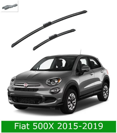 Front Wiper Blade Set Fiat 500x 2015-2019 65cm 34cm Bosch Aerotwin 3398000139 26" & 13" 2 Pieces
