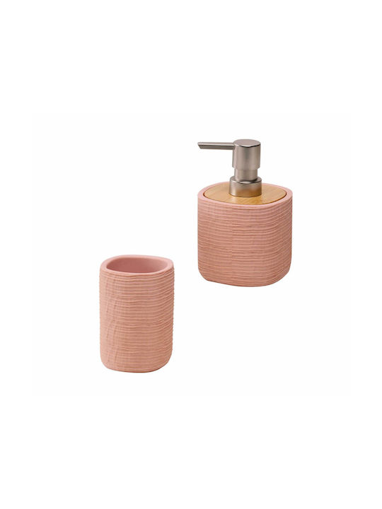 Kentia Set Accesorii Pentru Baie Ceramică Portocalie 2 Bucăți