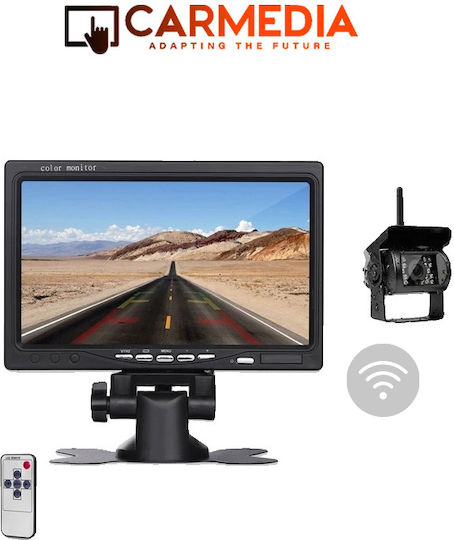 Carmedia Ecran 7" Cameră Marșarier Pe Tabloul De Bord Auto