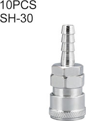 Laize Sh-30 10 бр. C-тип самозаключващ се въздушен тръбен пневматичен бърз съединител