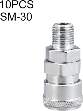 Laize Sm-30 10 Pcs C-type Self-lock Air Tube Pneumatic Quick Fitting Connector