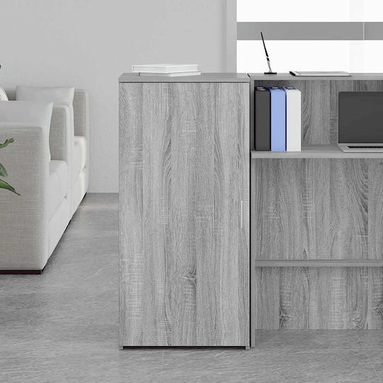 Wall-Mounted Living Room Cabinet Made of Grey Particle Board Sonoma 50x45x103.5cm Wall-Mounted Living Room Cabinet Made of Grey Particle Board Sonoma 50x45x103.5cm