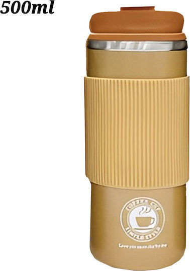 Thermosflasche Schutzkappe aus Silikon 500ml Gelb