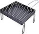 Metal Chestnut Roaster for Fireplace 21x18cm Black