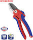 WorkPro Ψαλίδι Κλαδέματος Τύπου Αμόνι Μήκους 18cm με Μέγιστη Διάμετρο Κοπής 10mm