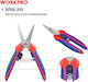 WorkPro Ψαλίδι Τρύγου Μήκους 16cm με Μέγιστη Διάμετρο Κοπής 12mm