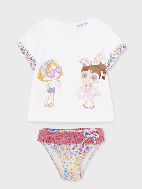 Mayoral Kinder Badeanzug Bademoden-Set Pink