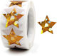 1 Multicolored Star Thank You Stickers Gift Wrap Decorative Sealing Stickers Size 25mm C-77-25